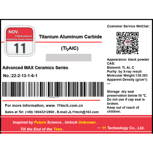 Superfin Aluminium Carbide Max Import av Ti2ALC Powder